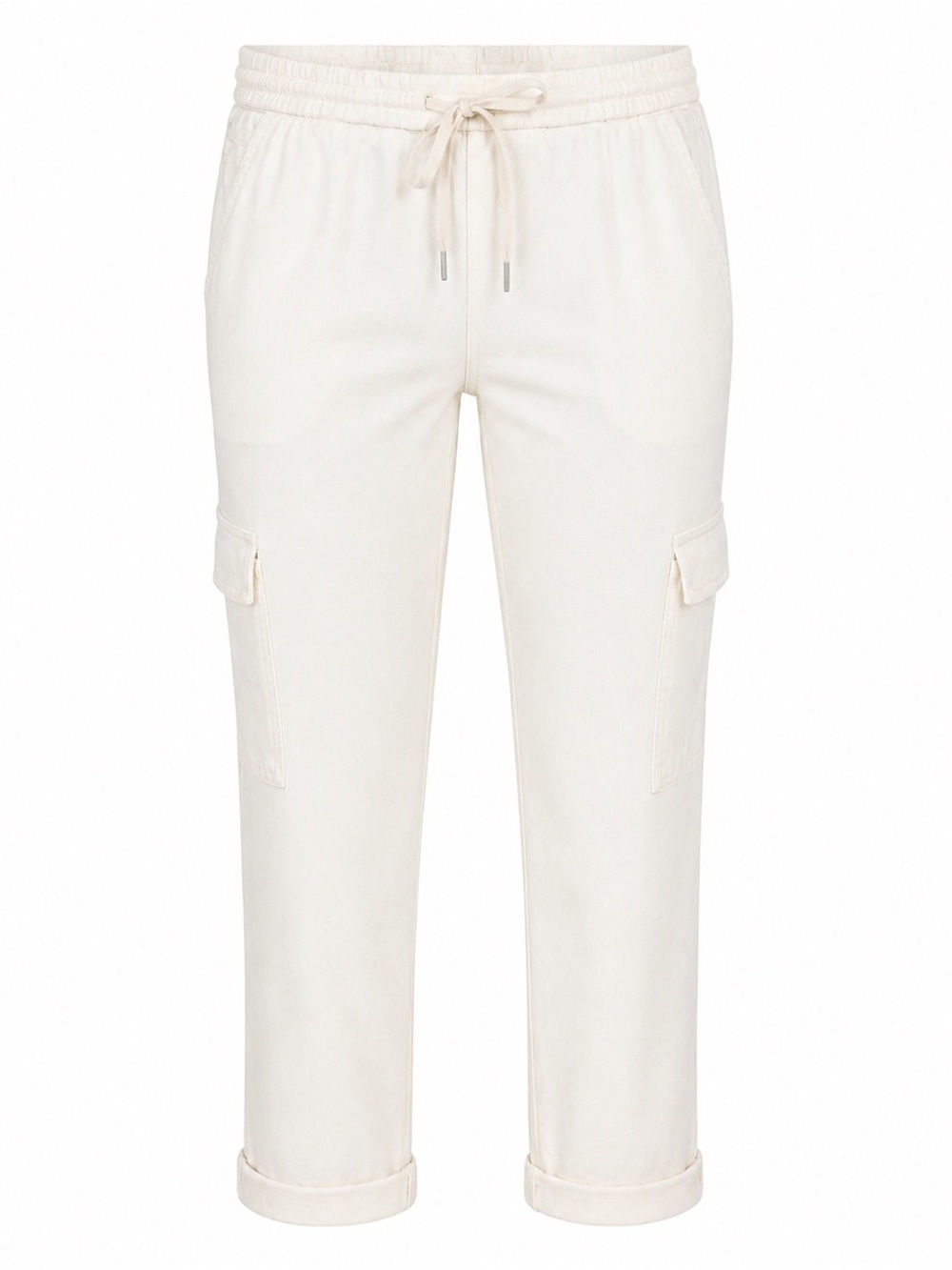 NWT Liverpool Rascal Crop Cargo Pants 14 Whipped Cream